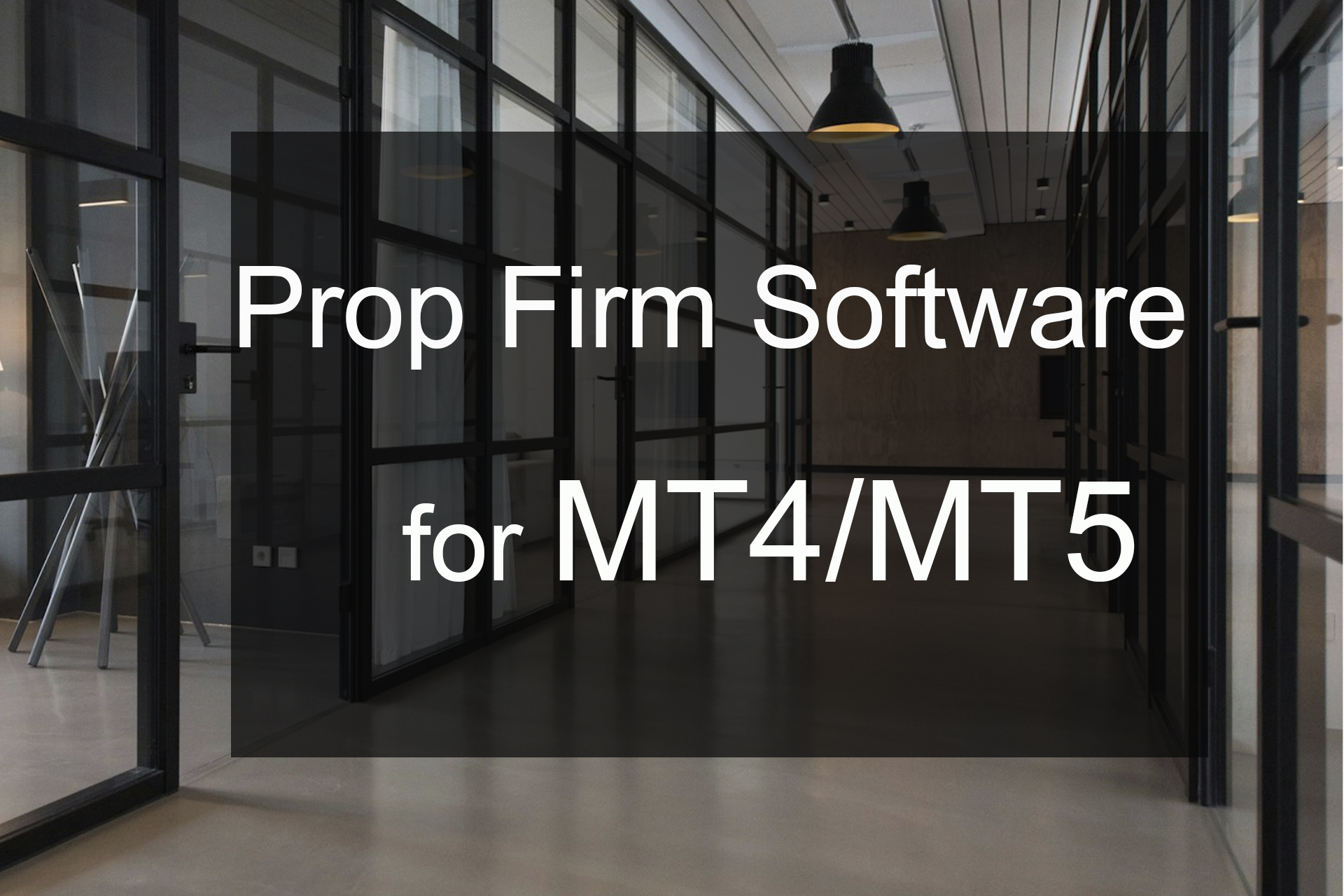 Prop Firm Software for MT4/MT5 Prop Firm Software for MT4/MT5