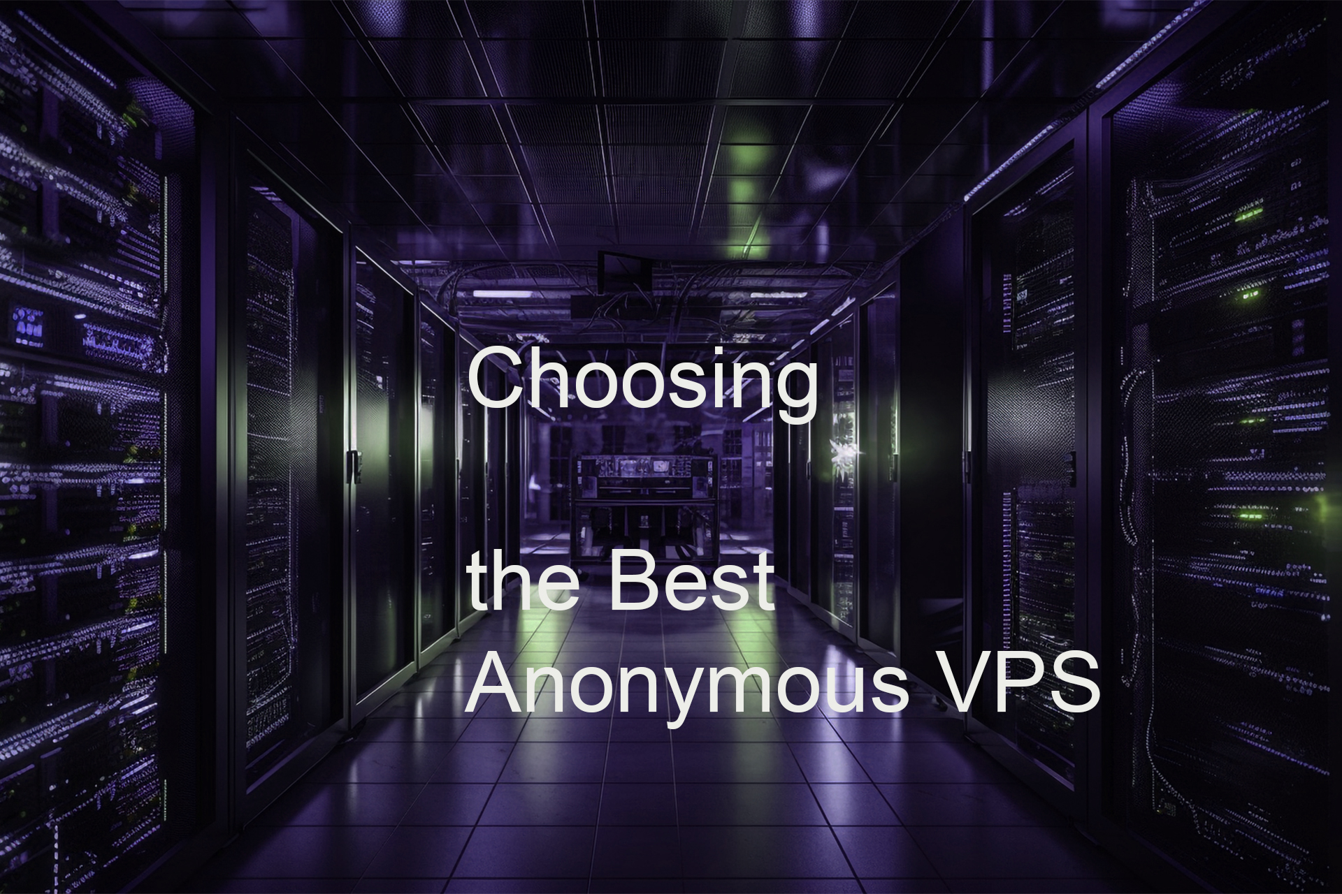 Choosing the Best Anonymous VPS Choosing the Best Anonymous VPS