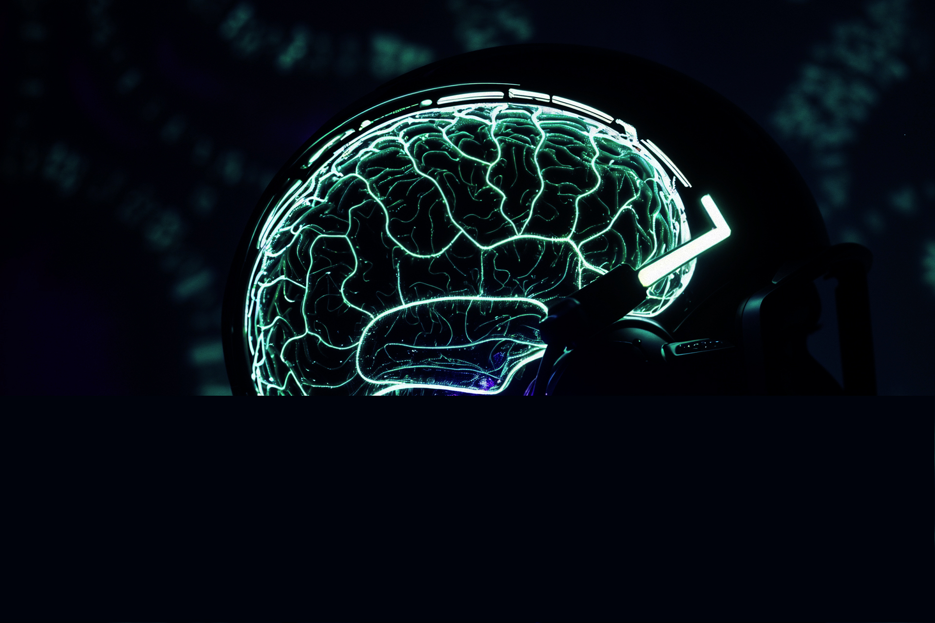 Trader analyzing neurotrading metrics on screen