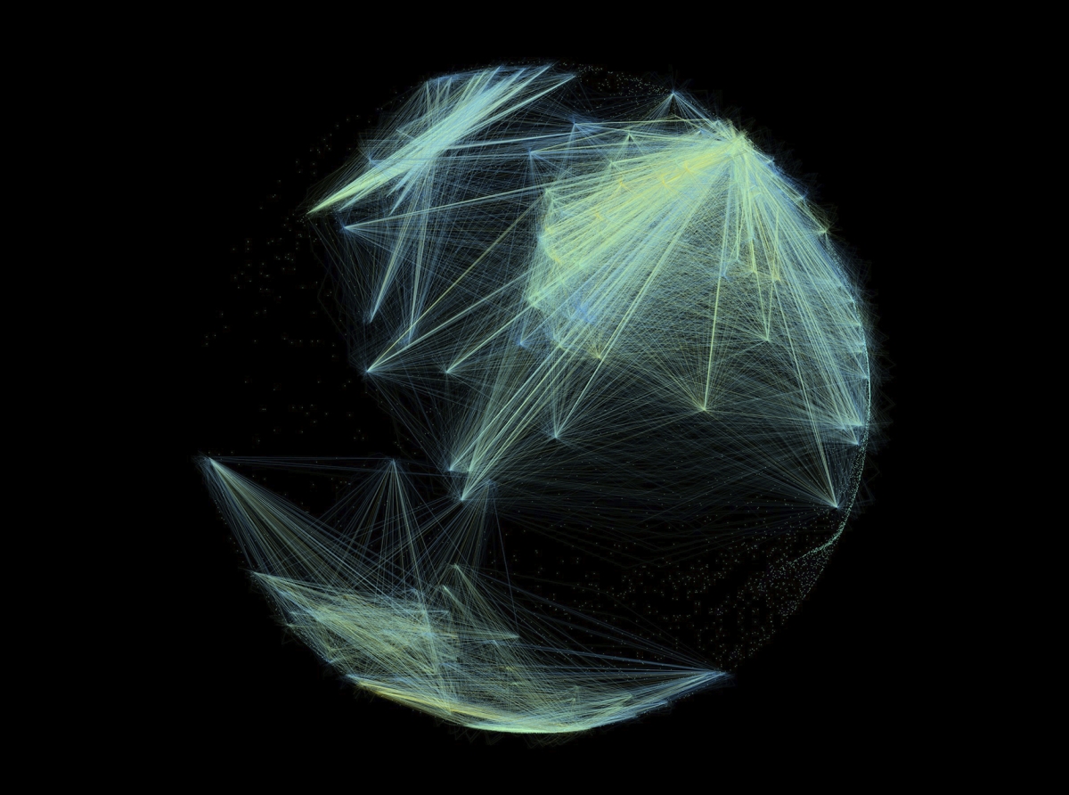 Global forex sessions map highlighting night trading