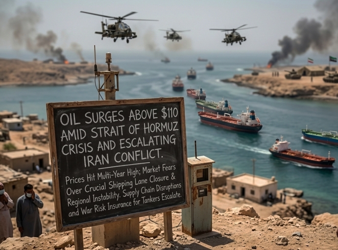 Oil Surges Above $110 Amid Strait of Hormuz Crisis and Escalating Iran Conflict