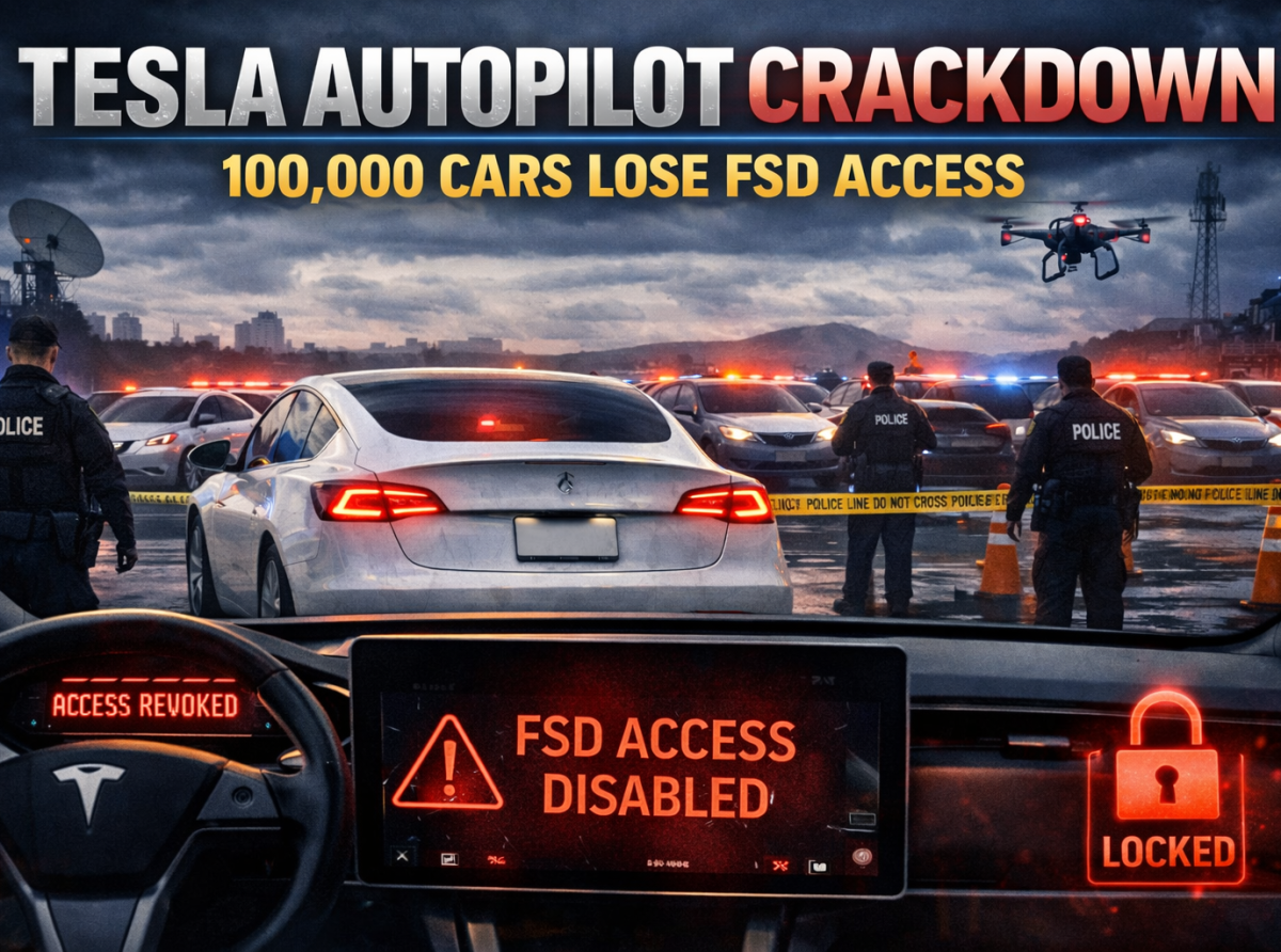 Tesla Autopilot Crackdown: 100,000 Cars Lose FSD Access